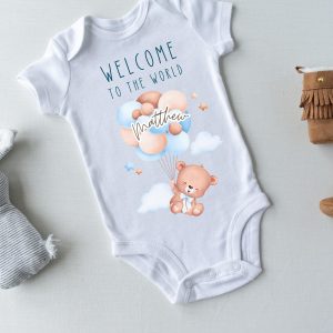 Welcome to the world - Baby grow for boys