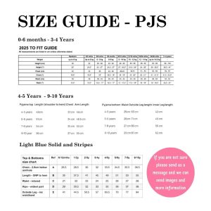 pj size guide